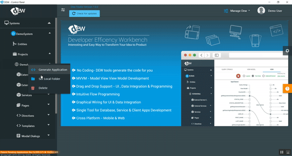 screenshot of Dew Studio
